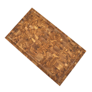 Olive Wood End Grain Butchers Block With Groove