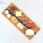 Olive Wood and Blue Resin Serving Board / Cheese Board