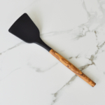 Olive Wood and Black Silicone Turner